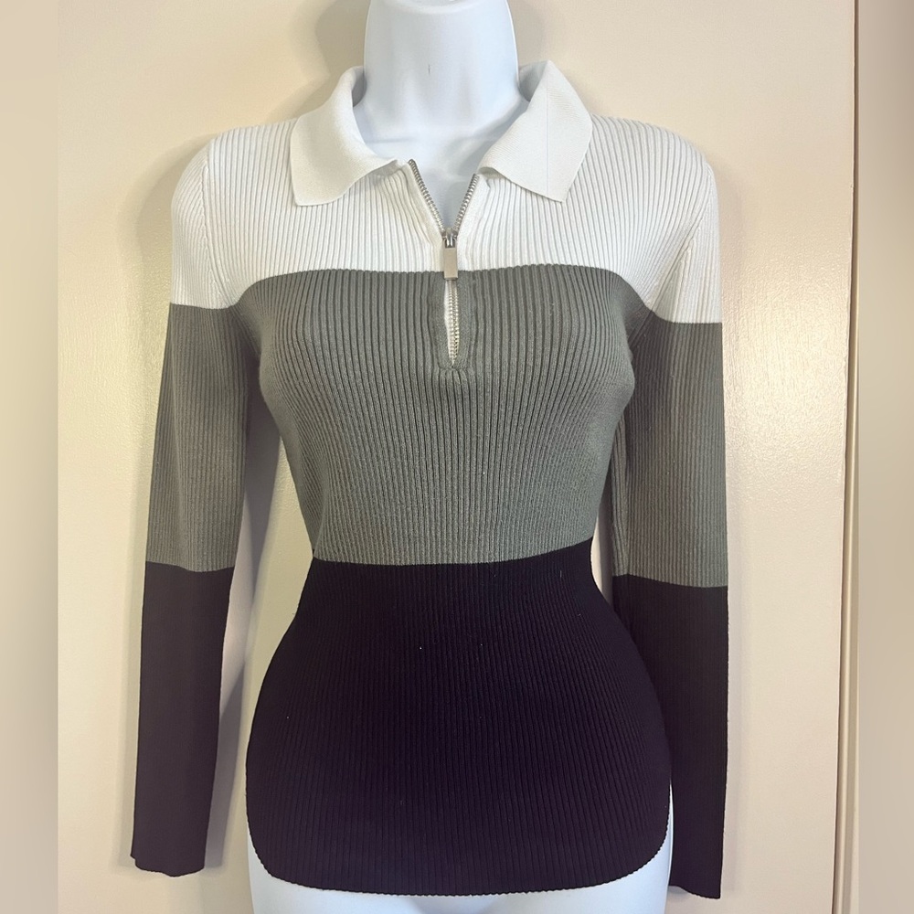 No Boundaries Ribbed Long Sleeve Pullover Sweater